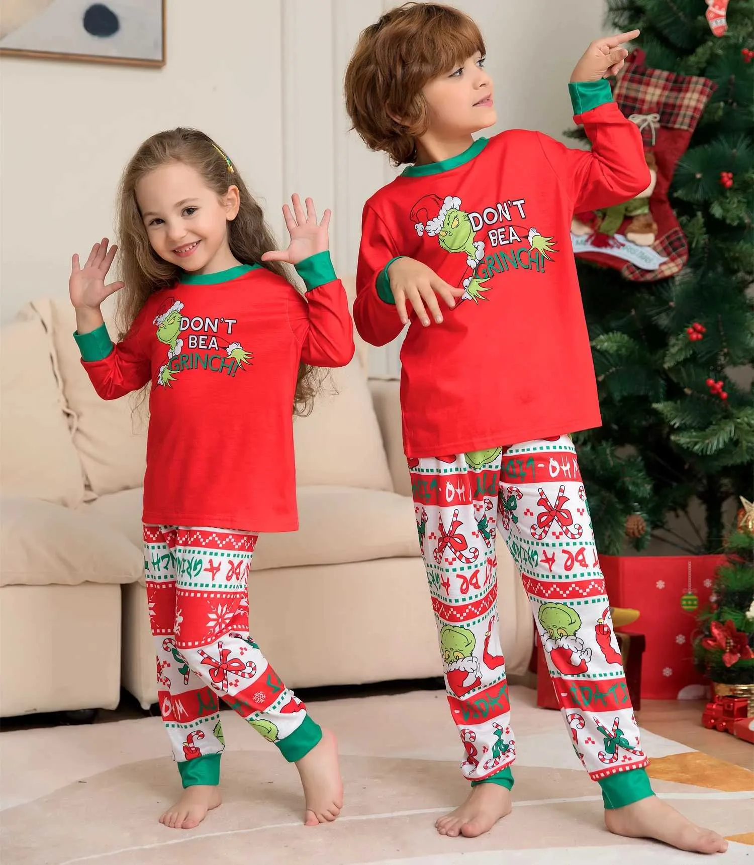 Matching Christmas Pjs Matching Pjs Boy And Girl Christmas Pyjamas