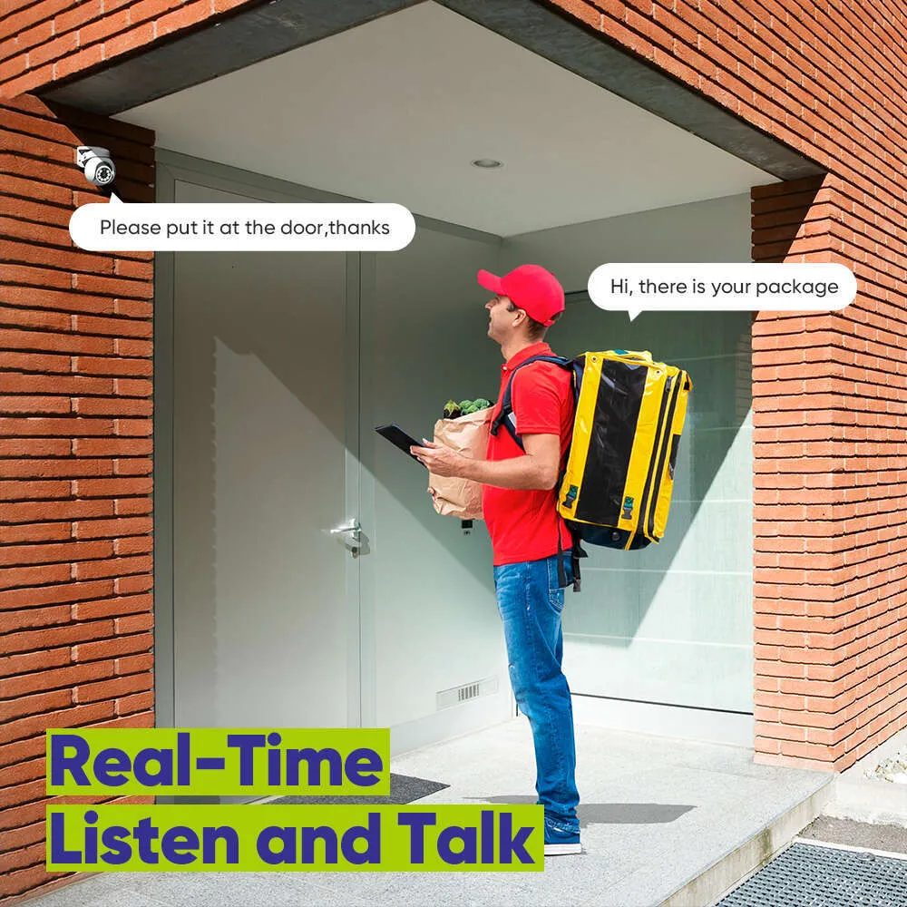 Sannce 4K POE H.265 Human Detection Smart Tracking Full Color Onvif 8MP