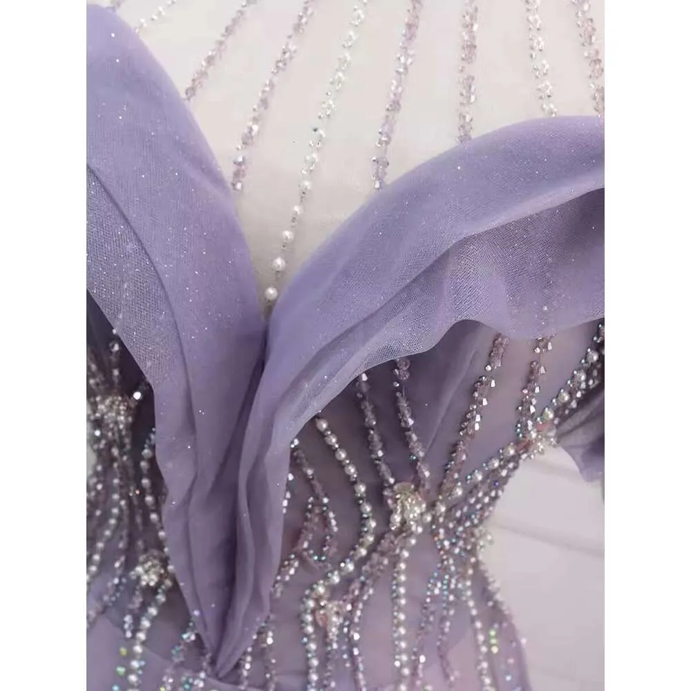 the real real evening dresses Real Picture Elegant Pearls Women Evening Dresses Off Shoulder Mermaid Wedding Party Dress Formal Occasion Wear Prom Vestidos