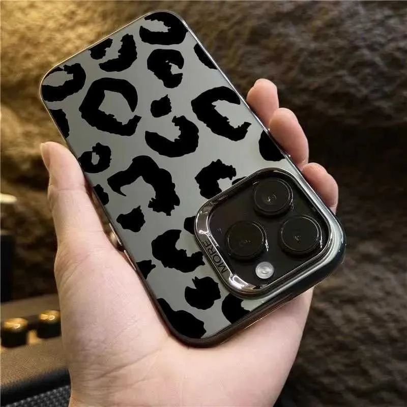 Black Leopard Print Leopard Iphone 12 Pro Max Case Leopard Print