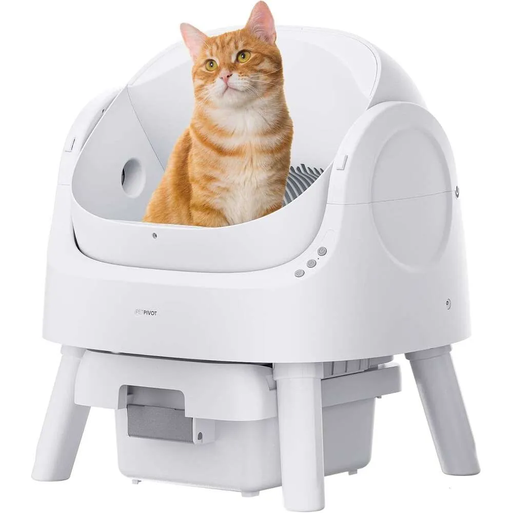 Wholesale Automatic Self Cleaning Cat Litter Box With Scoopers Mat Open Top Multiple Cats Odor Control Pet Friendly 2024 Model From Home881 Bulk 395.88 DHgate.Com