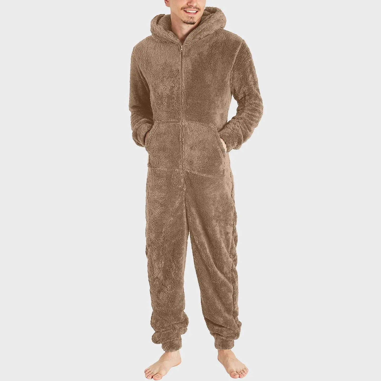 Pyjama De Noël Pour Homme, Combinaison Adulte, Vêtements De Nuit Chauds, Tenue De Glouton, Festival, Fête, Imprimé Imbibé, Unisexe, Hiver