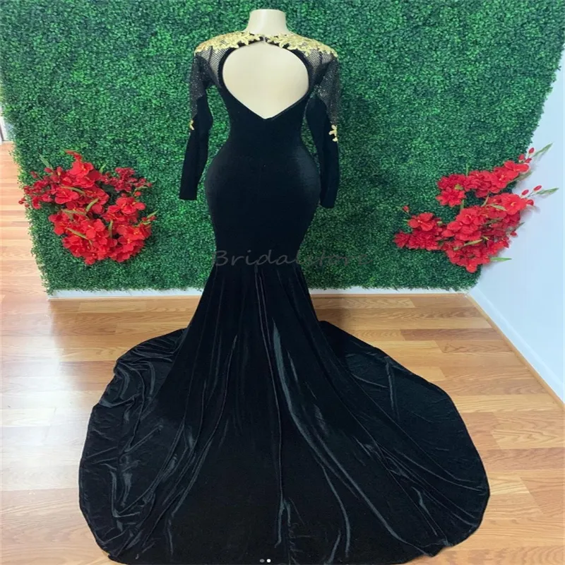 strapless open back dress Open Back V Neck Black Tulle Long Prom Dresses, Shiny Black Formal Dre –  abcprom main image 0