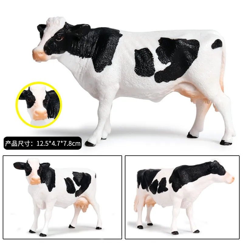 Small Animals World Figure For Children's Learning Poultry Ranch Cow