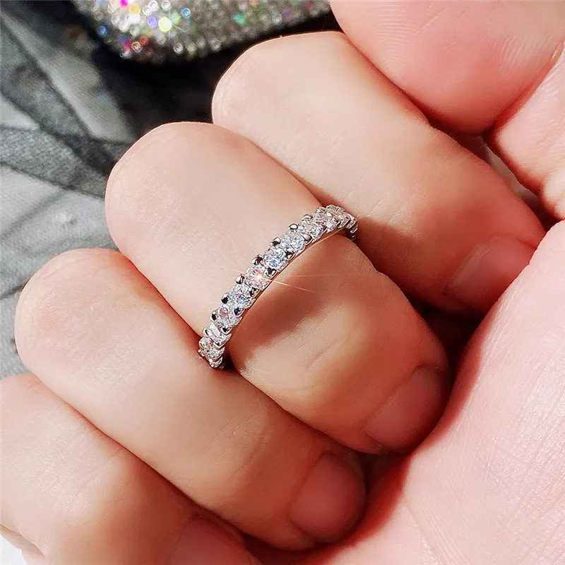 Designer diamant partnerring lyxiga smycken för bröllopsfest_voghion.com