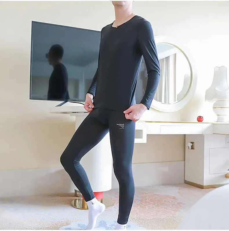 Base Layer Silk Long Underwear Mens Lightweight JIKNTTR Men's Ice