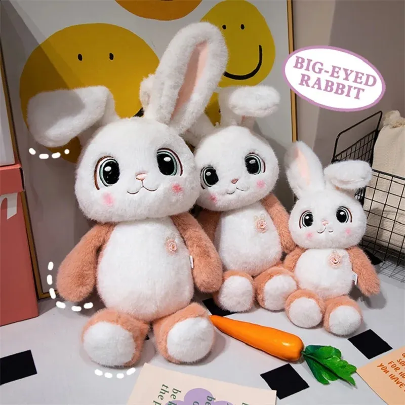 Peluche Lapin Douce Lapin en Peluche Kawaii Animal en Peluche Poupé