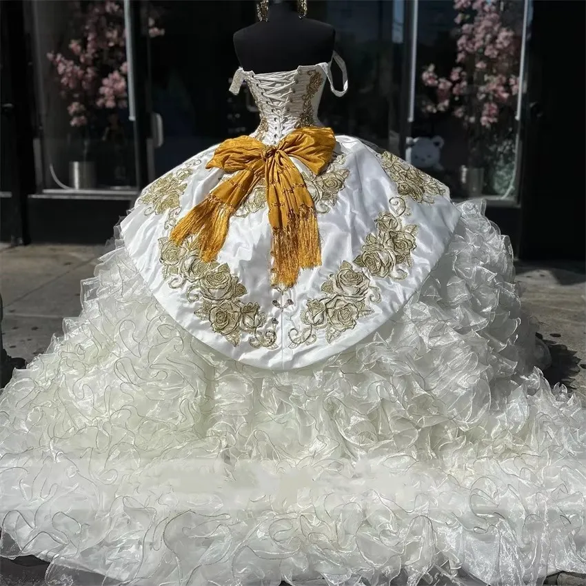 knee length dresses for ladies Adelayda Embroidered Mexican Dress- Vestido Mexicano Bordado Floral main image 1