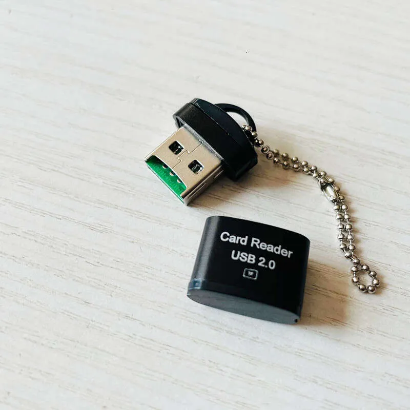 Universal Aluminum Mini TF Card Reader With Chain For Mobile Phones ...