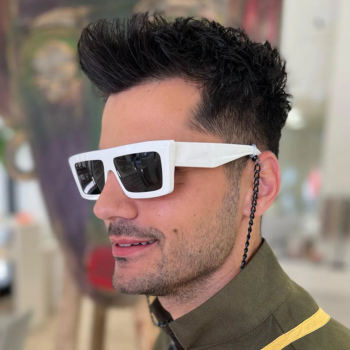 Vintage Style Square Sunglasses, UV400 Protection, Lightweight Retro Square Sunglasses for Women Men Trendy Vintage Woman  main image 2