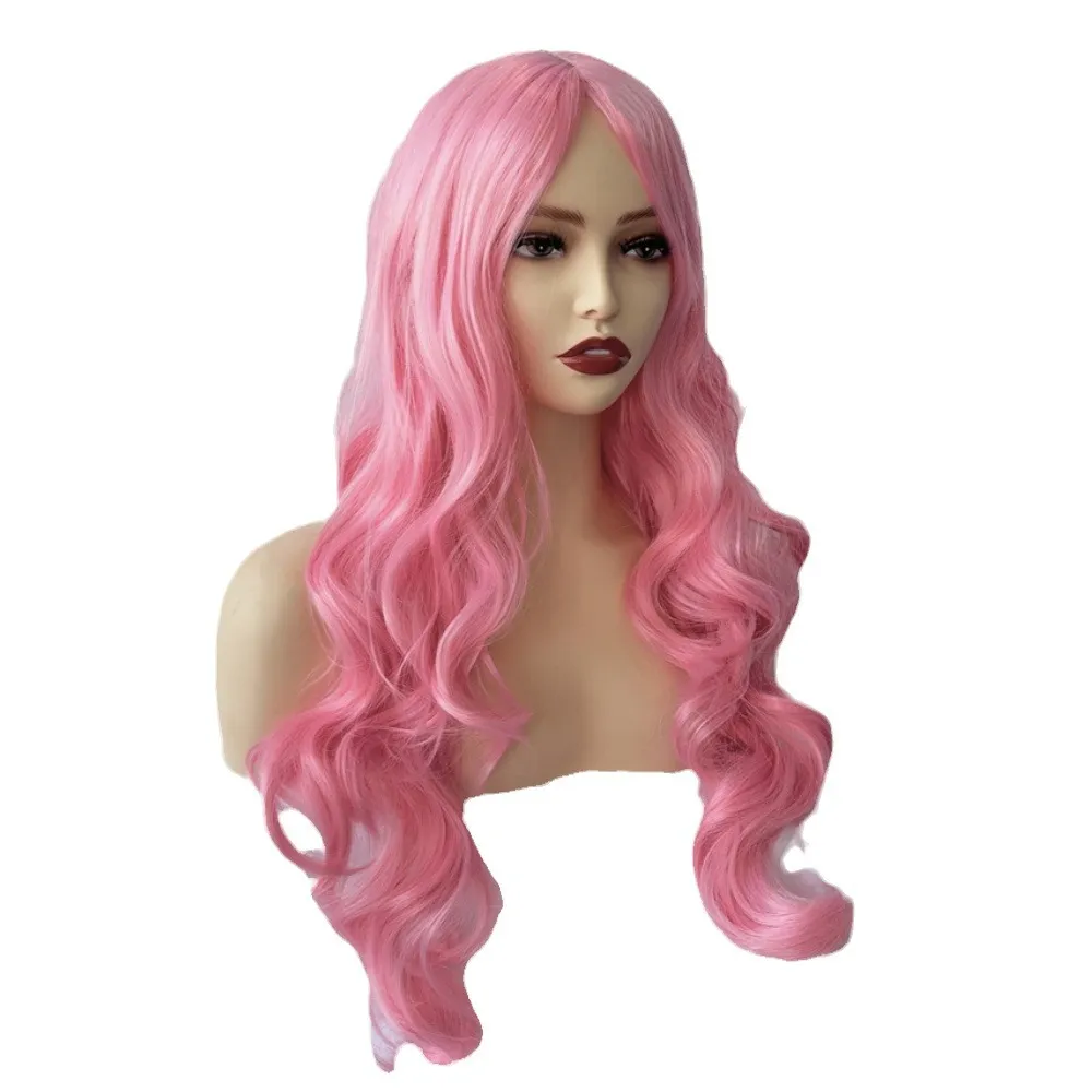 Sofeiyan Perruque Longue Dégradé Avec Franges Pour Femmes 60cm Noir Lisses Et Ondulés Cheveux Synthétiques Résistantes à La Chaleur Racines Foncées Vague Perruques Naturelle Droitepour Halloween/Noël