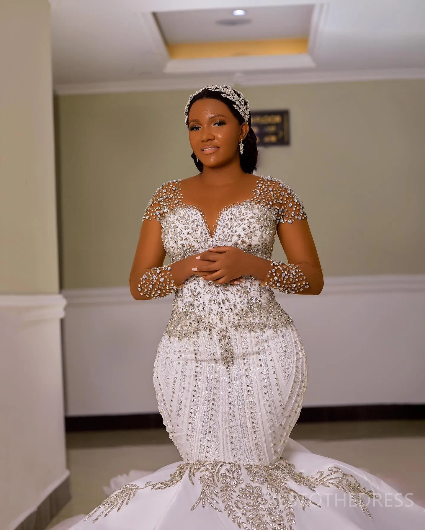 fitted lace wedding dress amazon african dresses main image 0