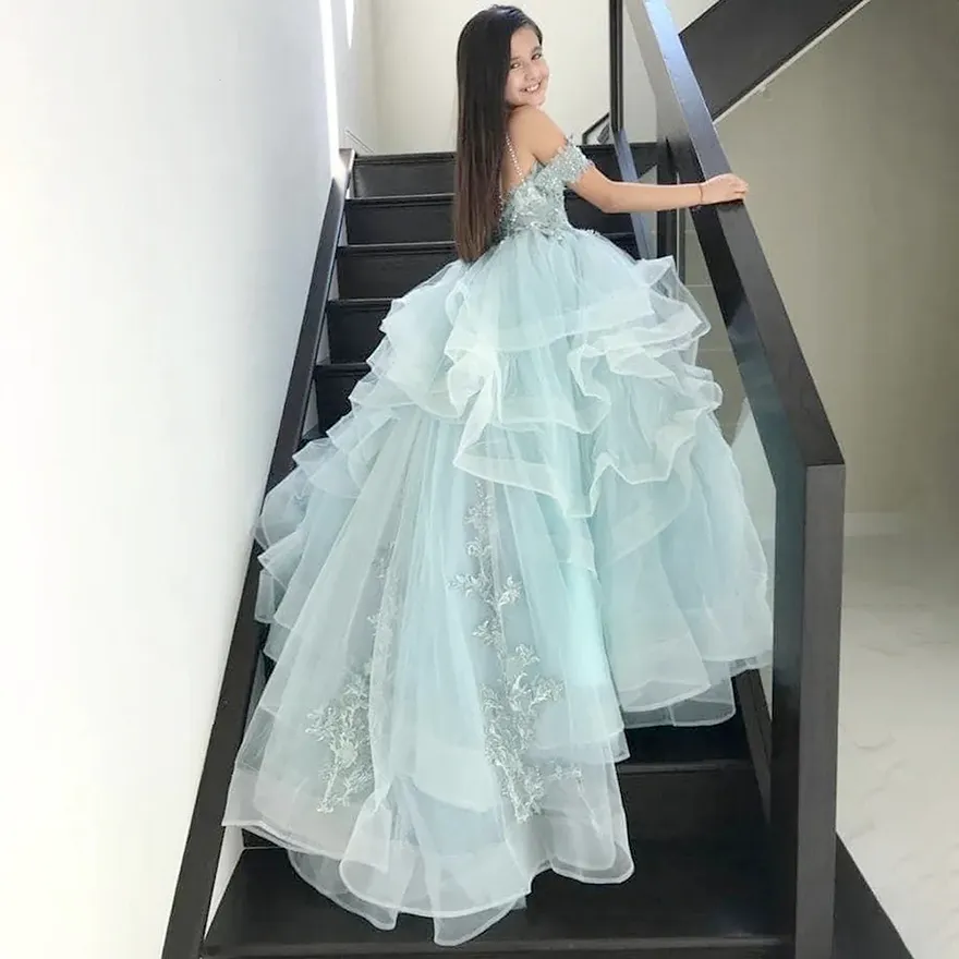 white christmas dresses Cute Mermaid Sweetheart Mint Lace Long Prom Dresses Y1669 – Simplepromdress main image 1