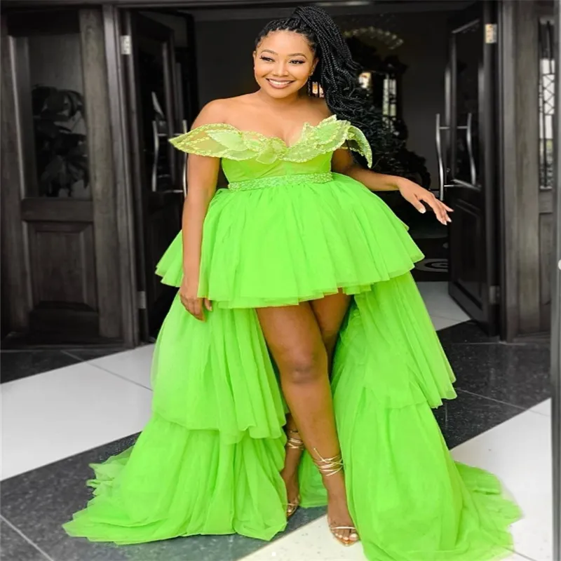 graduation dresses in nigeria Vestio De Gala Plus Size Prom Bright Green... From Cohodress, Rs.12,667.11 Pink