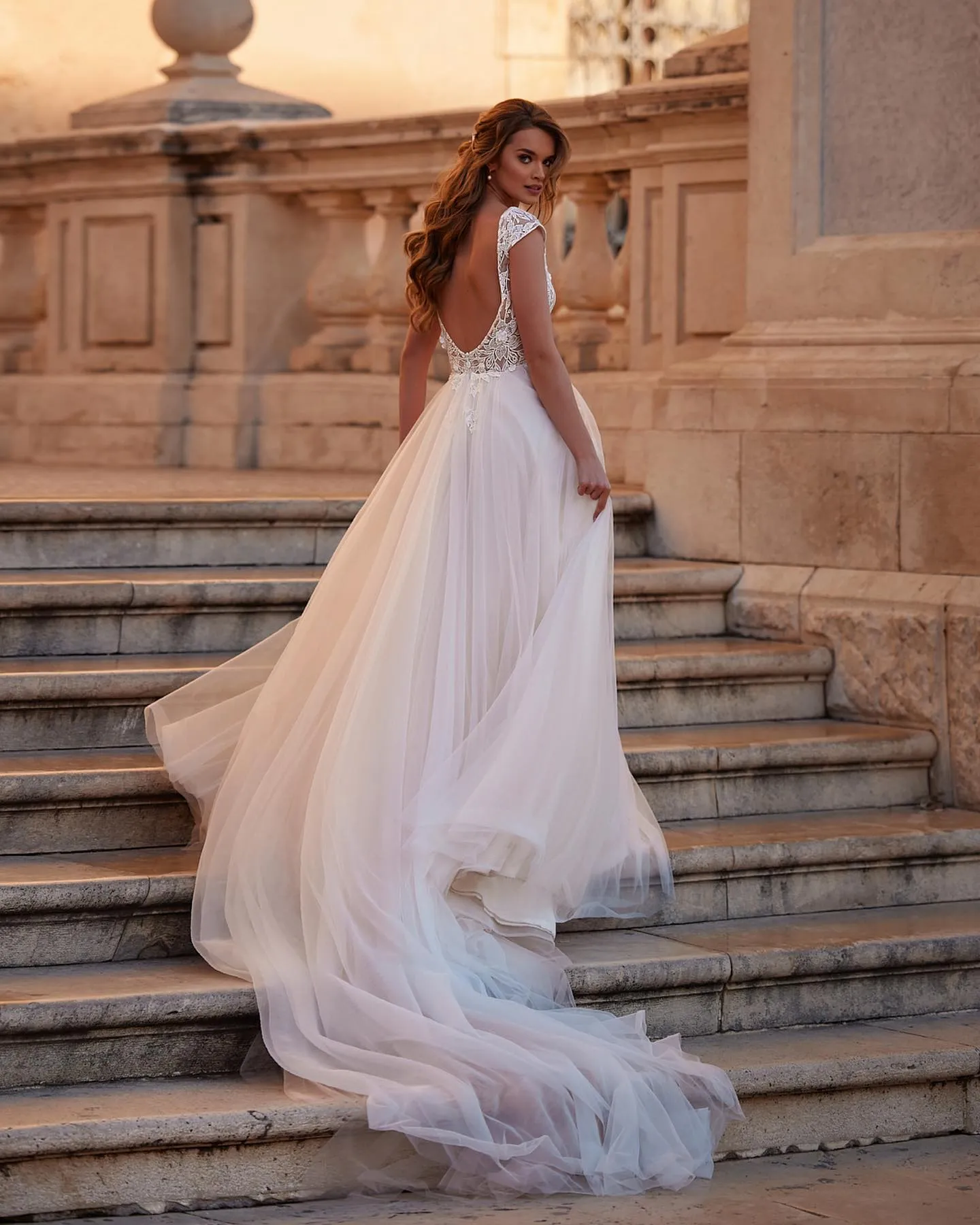 chinese dress ladies A Line Sweetheart Lace Appliques Long Sleeves Rustic Wedding Dress with Slit QW0930 US6 / Custom Color main image 1