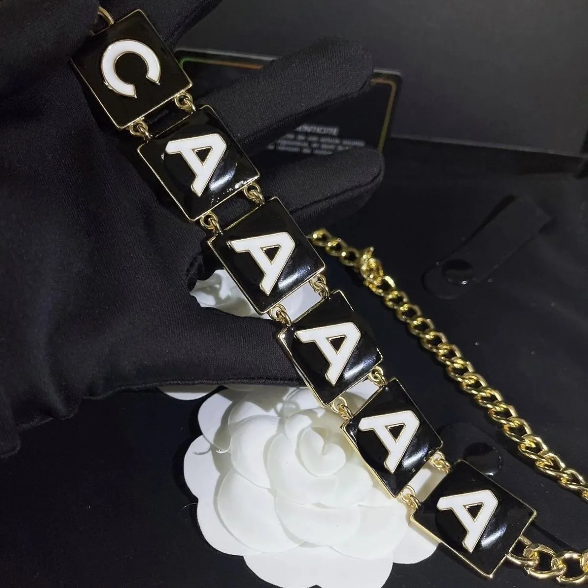 Chain hotsell letter belt