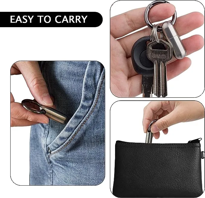 2 Pack Small Pocket Pill Box Keychain, Portable Mini India | Ubuy