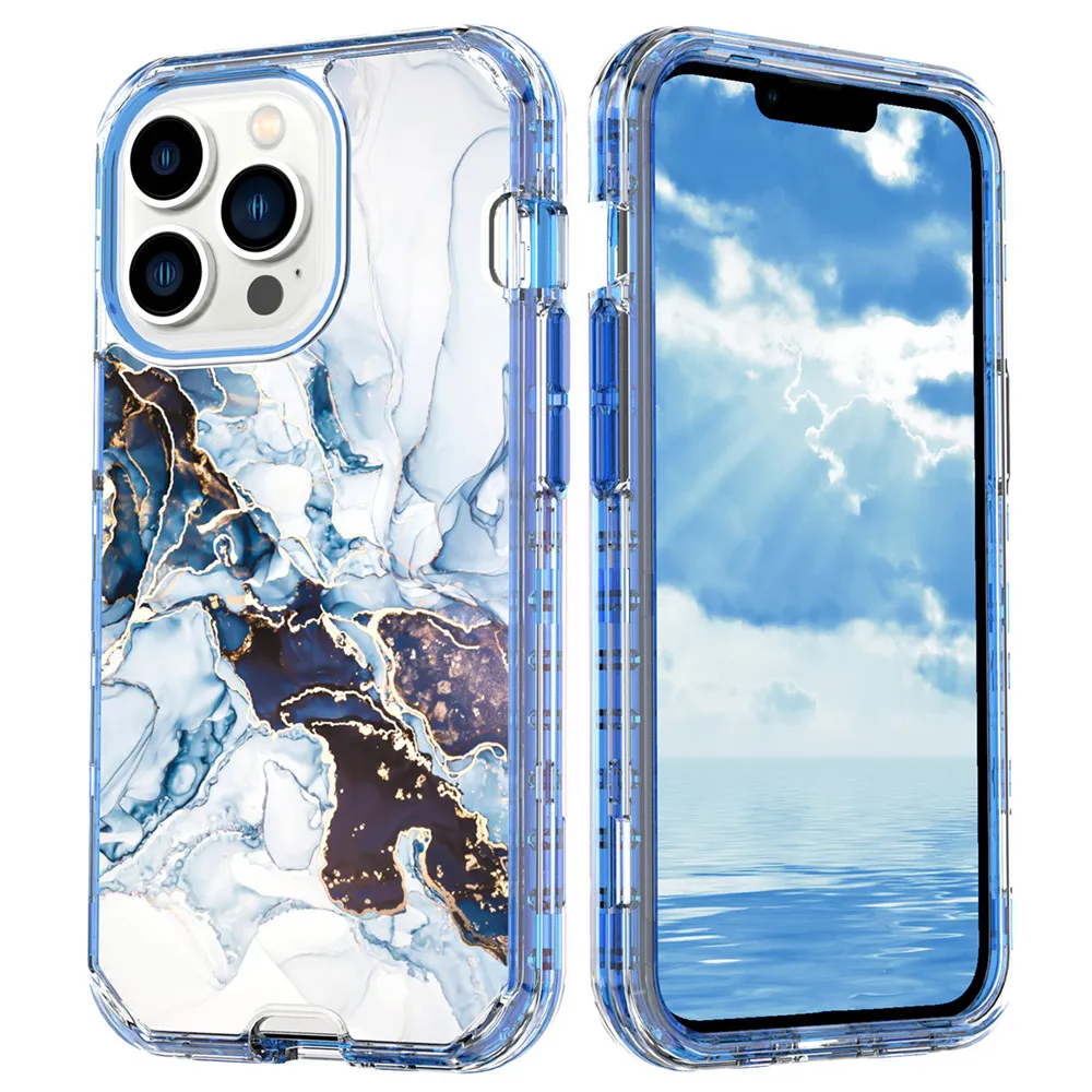 3 В 1 Shock Reseact Protection Phone Case Для IPhone 15 Pro Max 14 13pro 12  11 Pro XS Xr, Покрытый Мраморной Броней. От Greatwallyc, 288 руб. | DHgate