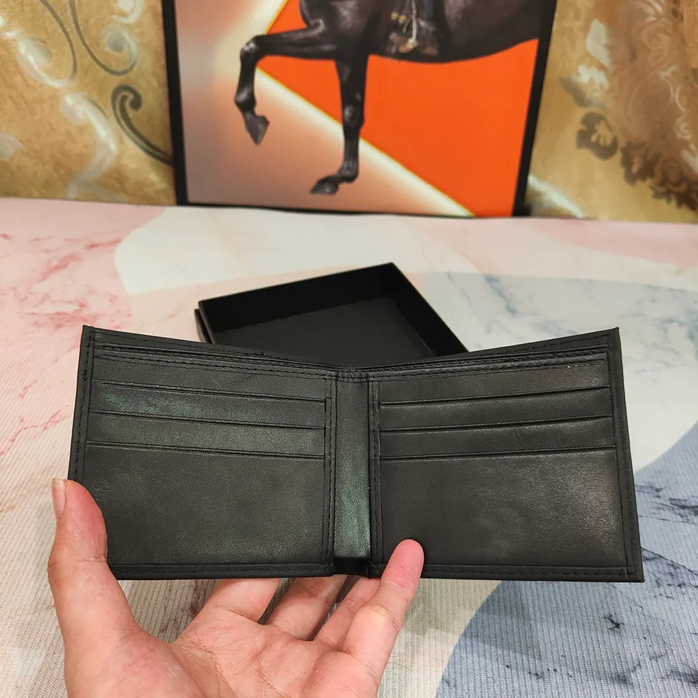 100 genuine leather wallet vintage multifunctional card holder men luxury handbag designer credit card holder business coin purse brand original box