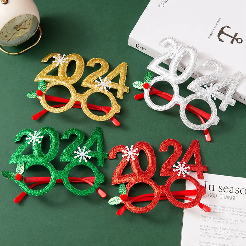 New Year Glasses Frame Photobooth Props Merry Christmas Ornaments For Xmas,  Navidad, New Year Eve Party Favors And Decorations 24 Christmas Frame From  Cat11cat, $0.91