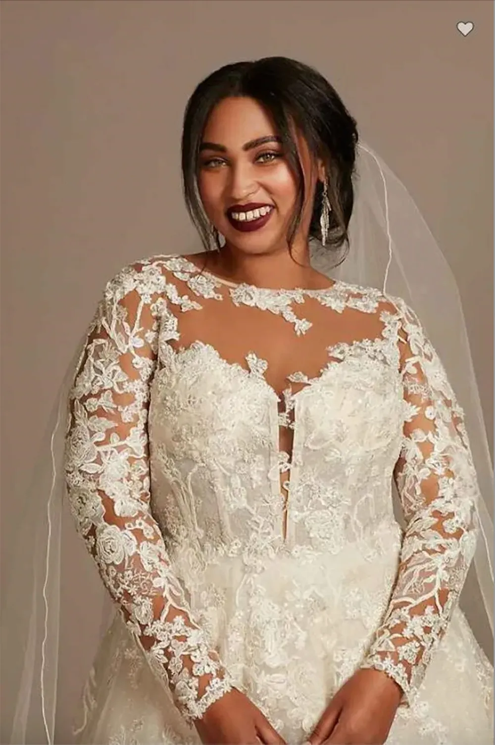 Oleg cassini plus size wedding dress deals