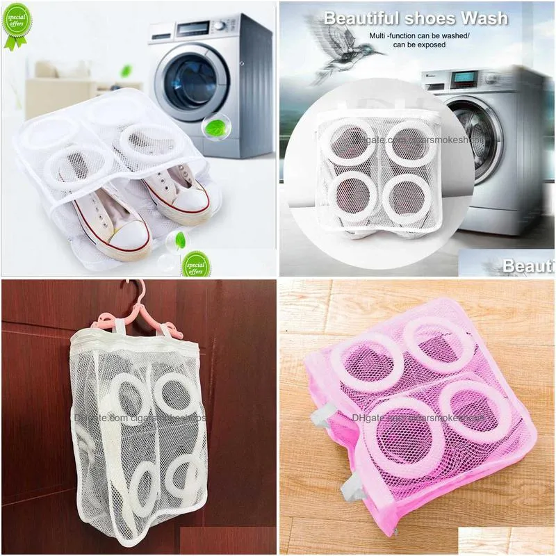 Laundry Bags Shoes Mesh Bag Laundry Washing Portable Travel Storage Bags  Anti Deformation Protective Hine Clothes Organizer Net Drop D Dho38DVD8  From Chinastore08, $7.43