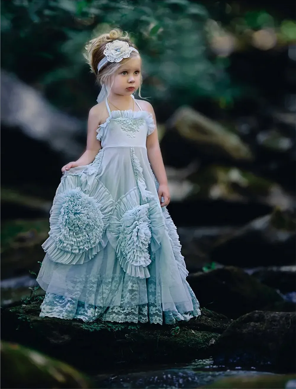 farm rio fish dress green Dollcake Clothing Tattered Vintage Frock-Le Petite Putti Toronto,Canada main image 1