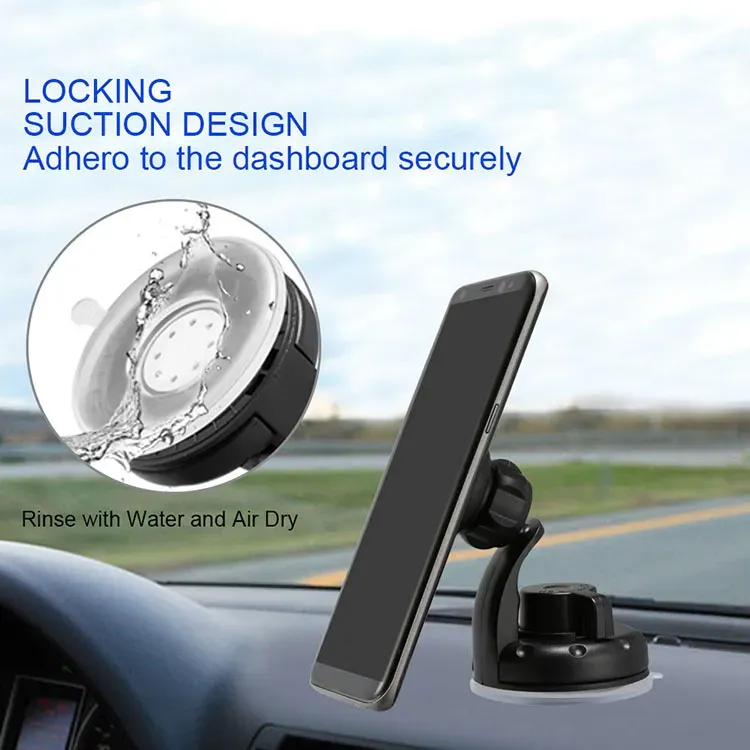 360?? Rotatable Car Phone Mount - Universal Windshield Dashboard Air Vent Holder For All Smartphones
