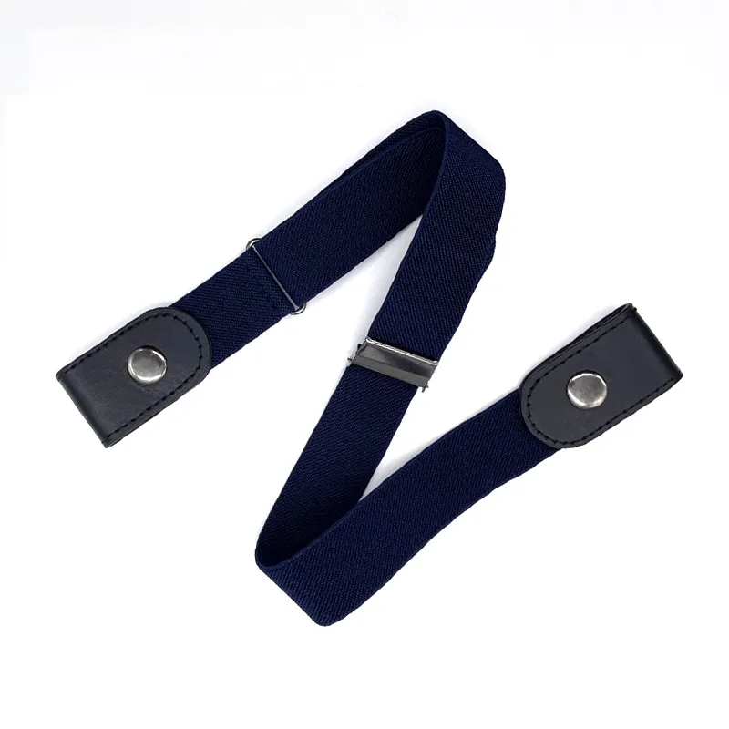 New Adjustable Stretch Elastic Waist Band Invisible Belt Buckle