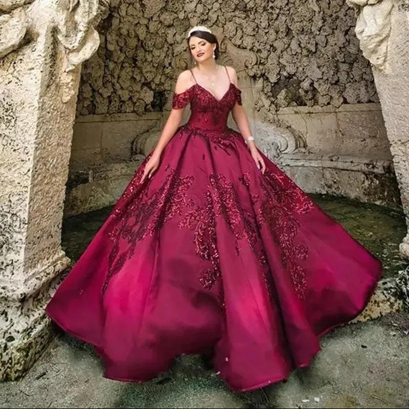 Red Quinceanera Dress Ball Gown, Sweet 16 Dresses, Sweet 15 Dresses DT –  DressesTailor