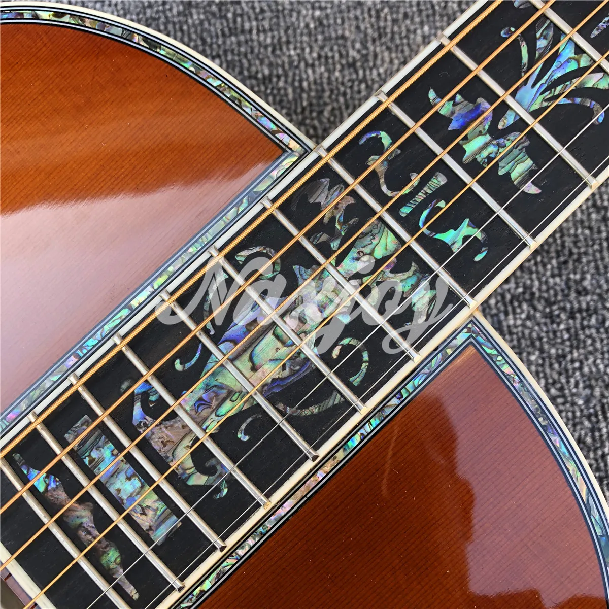 Brand 39 Inch Acoustic Guitars Solid Spruce Top Rosewood Body Ebony ...