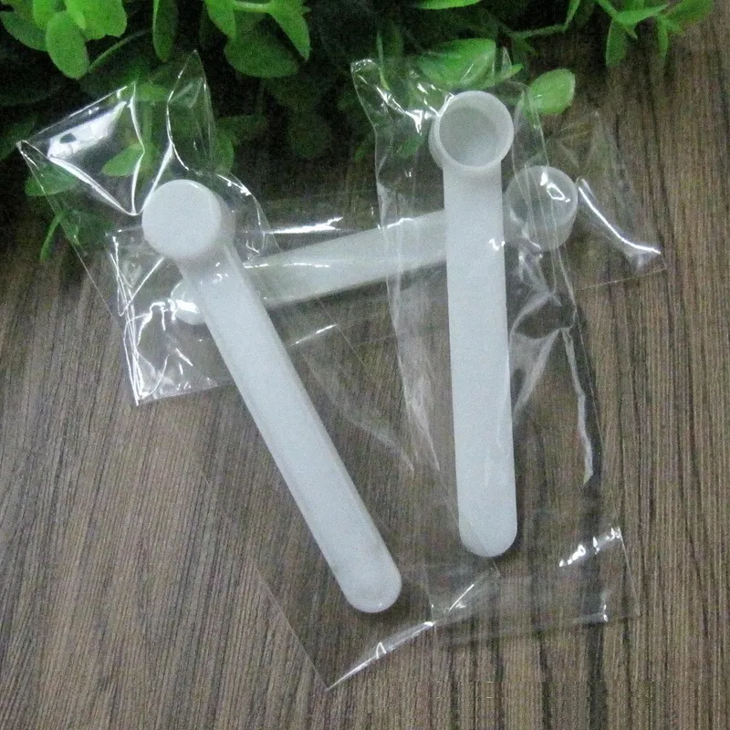 1 Gram Plastic Measuring Scoop 2ML Small Spoon 1g Measure Spoons White  Clear Milk Protein Powder Scoops From Bwcx5588, $0.08