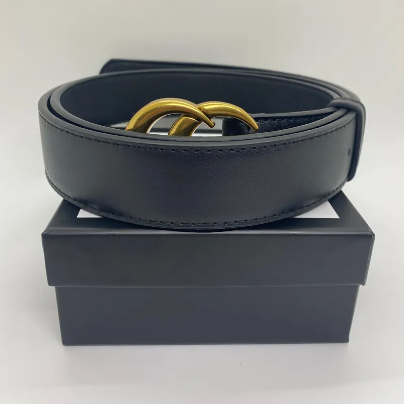 U1V9 Designer Leather Belt Men Women Belts Fashion Belts Smooth Big Silver Leng Black Gold Buckle Real Strap Ceinture ggbelt guccis guccibelts LC7X