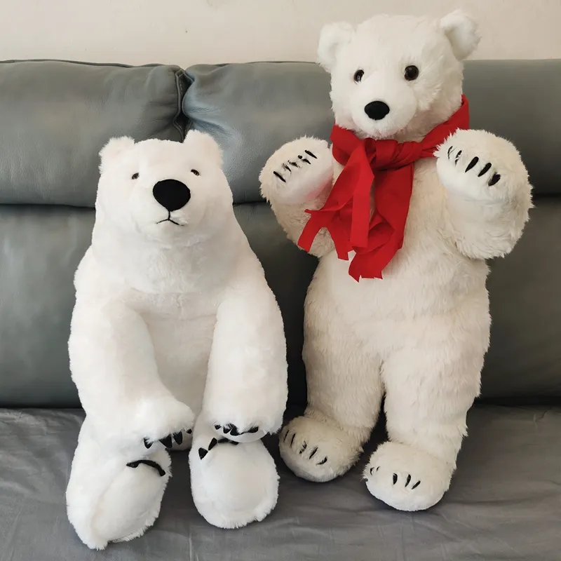 Large plush polar bear hotsell