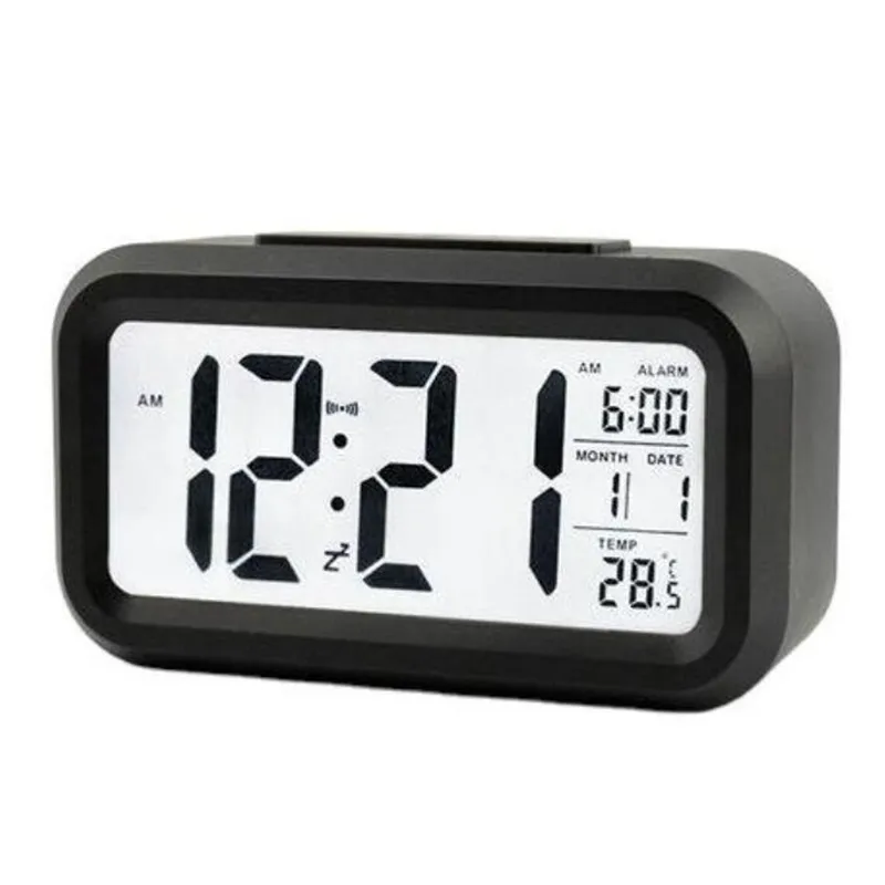 Sveglia Muta LCD Orologio Intelligente Temperatura Carino Fotosensibile Da  Comodino Sveglia Digitale Snooze Calendario Notturno Da 3,25 €