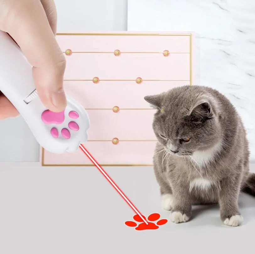 Automatic Rechargeable Cat Laser Pointer Toy with 5 Patterns