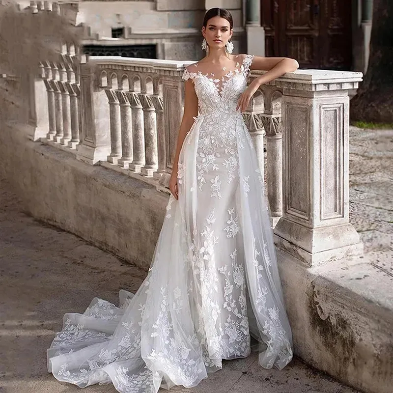 2 in 1 mermaid wedding dresses 3 Ways to Create a 2-in-1 Wedding Dress by Lauren Elaine
