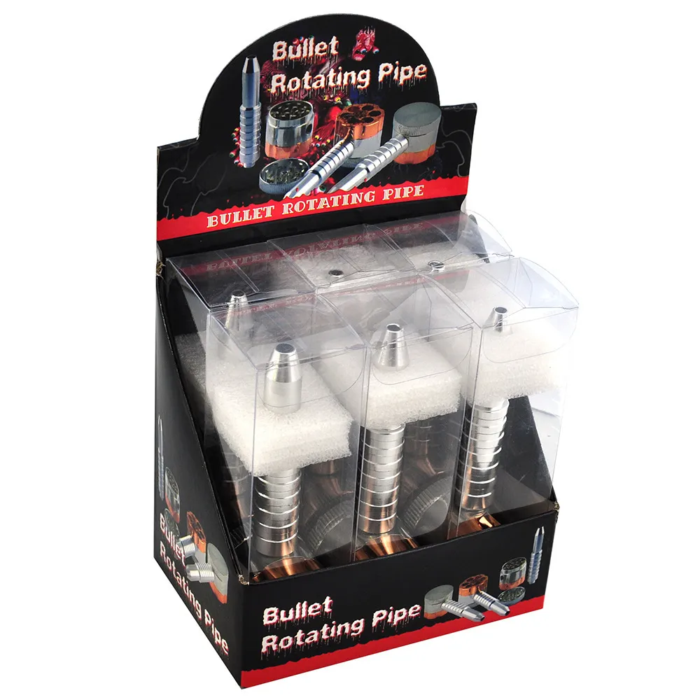 Metal Smoking Grinder Pipes Six Bullet Shooter Style... From 4,5 €