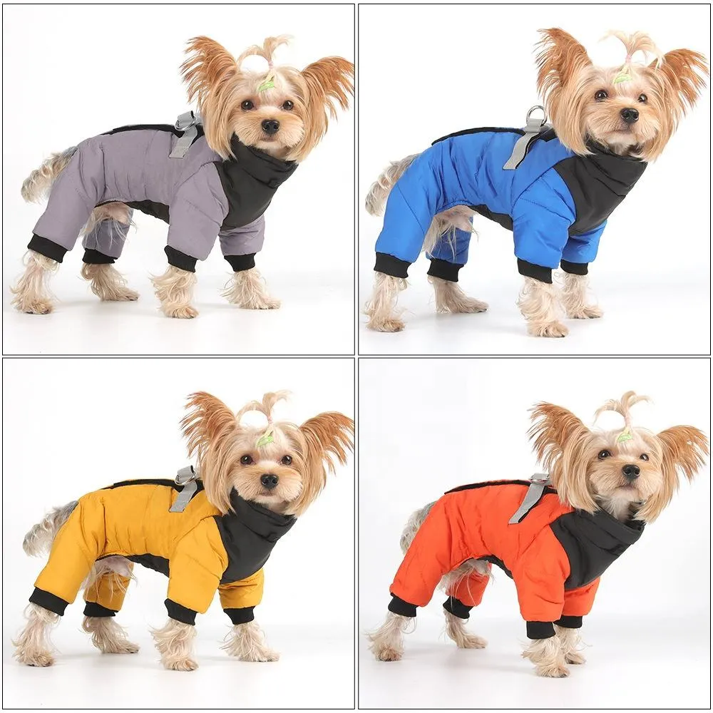 Arnés Reflectante Perros Chaleco Calor Perro Mediano Grande Chaqueta Impermeable Para Perros - Abrigo Invierno Reflectante - Con Orificio Arnés - Tallas S A 3XL Disfraz Perro Abrigo Perros Impermeable