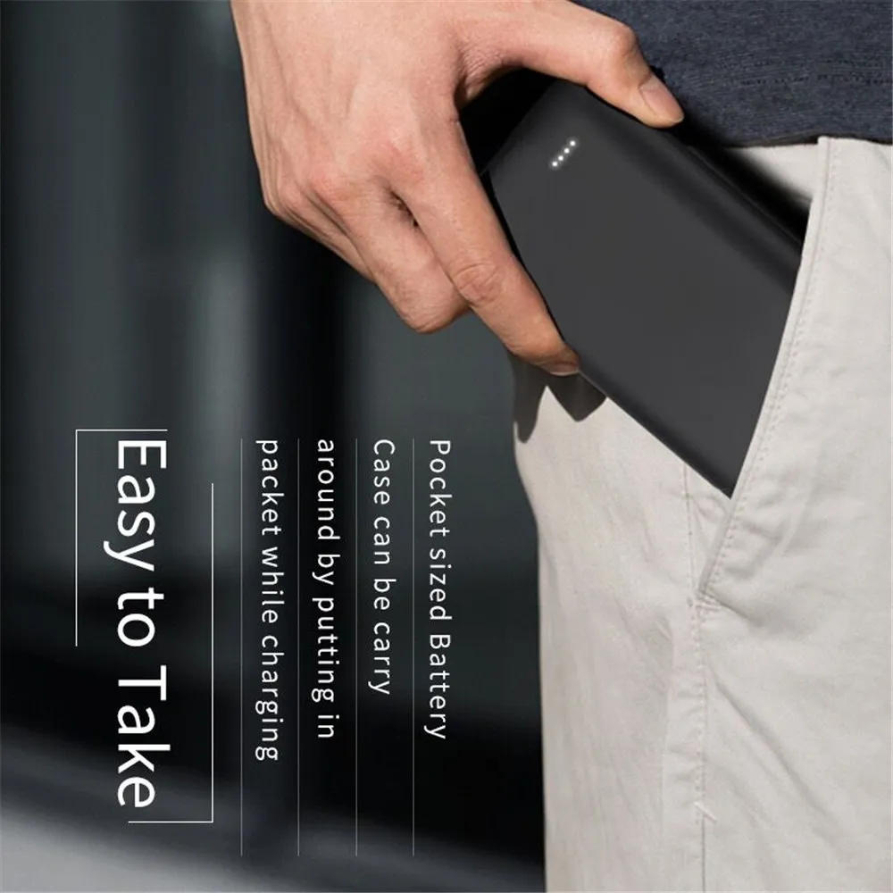 Boîtier de batterie externe Portable en Silicone, 20000mAh, pour iPhone 15  Pro Max 14 13 12 11, couvercle de chargeur de banque
