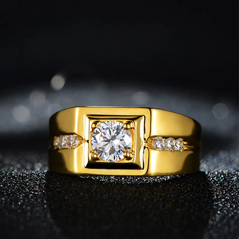 Path of Excellence Men Gold Band Ring