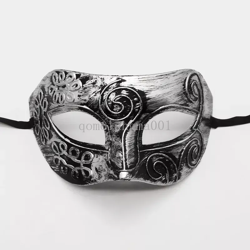 KAYSO INC PM004SL CLASSIC SILVER ITALIAN VENETIAN MASQUERADE PLASTIC MASK 