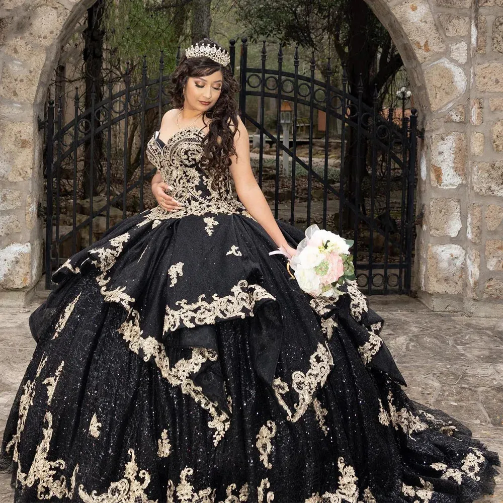 Black and hotsell gold princess dress
