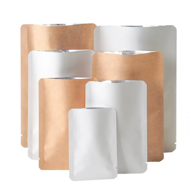 Heat Sealable Kraft Paper Pouch For Fermented Foods, Powder, Liquid, And  Foil Thick, Open Top Design With Aluminum Inner Lining From Sunnytech,  $5.59