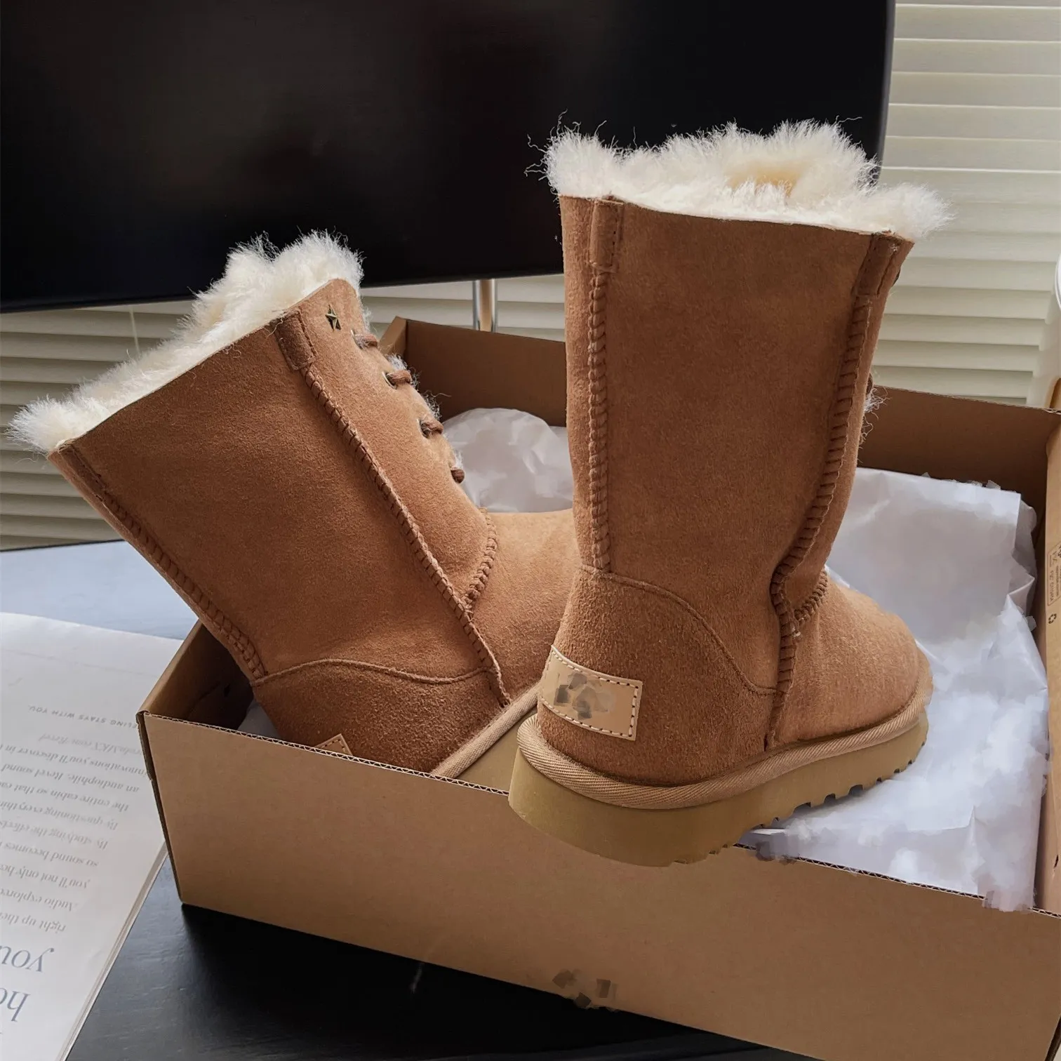 Classic mini clearance fluff quilted boot
