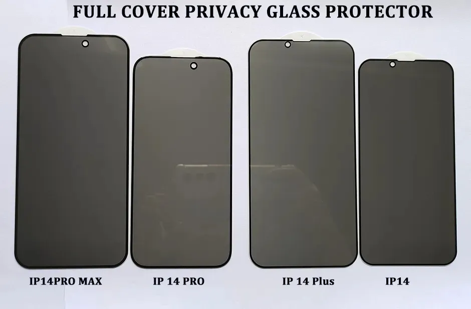 Protection D’écran Verre Trempé Intimité Pour IPhone – Compatible Nombreux Modèles, Anti-regards