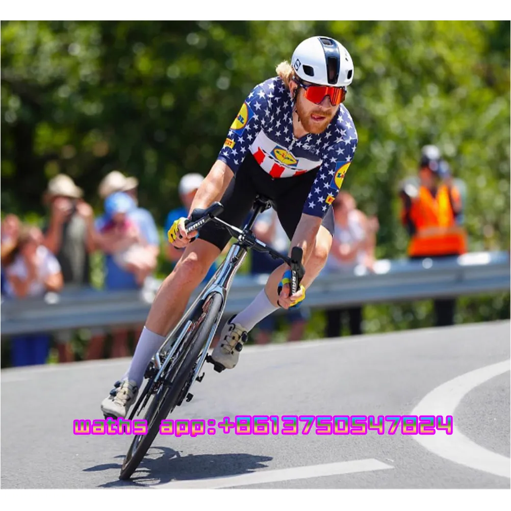 Lidl team Men Triathlon Skinsuit Cycling Set Short Sleeve MTB Clothes Tri  Suit Ropa Ciclismo Outdoor Swim Run Racing Jumpsuit