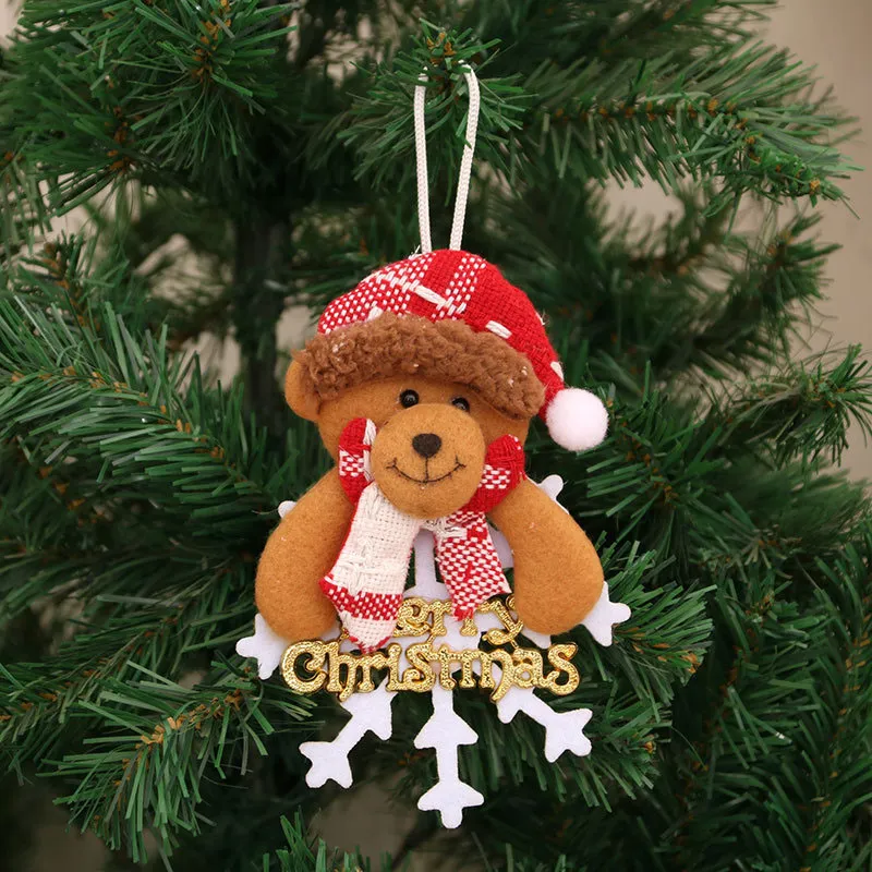 Accesorios para rboles de Navidad colgantes mu ecos de Navidad decoraciones navide as figuras de tela de baile peque os colgantes regalos