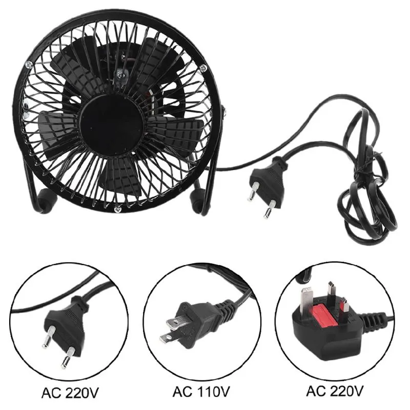 Ventilateur Électrique De Table En Métal, Prise US EU UK AC 110V 220V, Petit  Ventilateur De Bureau Adapté À La Maison Et Au Bureau, Ventilateur  Personnel Du 241,06 €