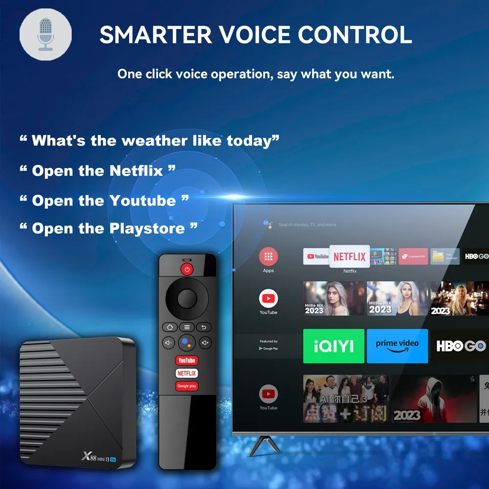 Caja de TV Android 13.0, 6K 8K Android Box con 4GB RAM 64GB ROM RK3528 Caja de TV Android 13.0, 6K 8K Android Box con 4GB RAM 64GB ROM RK3528